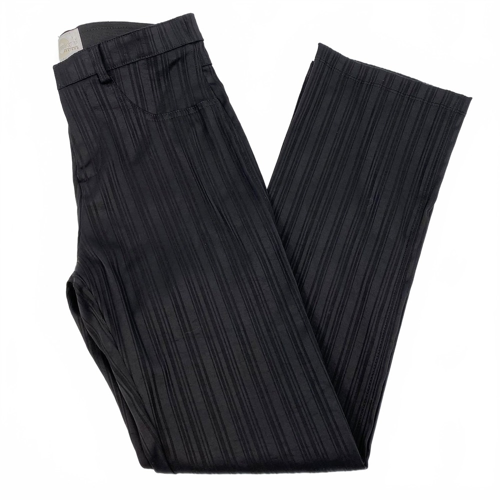 Equestrian Designs Black Striped Satin Trousers | S Regular
